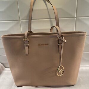 Michael Kors Leather Large Satchel Soft Pink